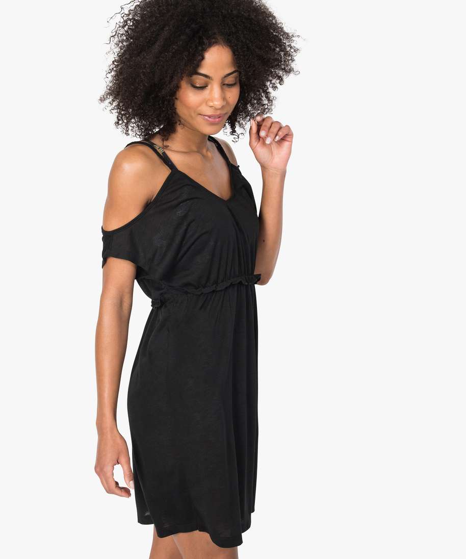 Robe noire taille empire hotsell