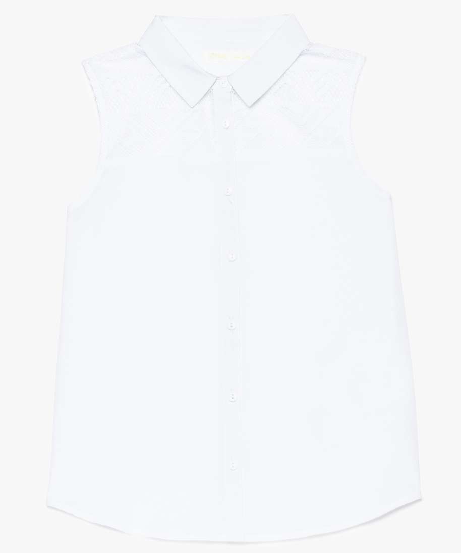 Chemise blanche sans manche outlet