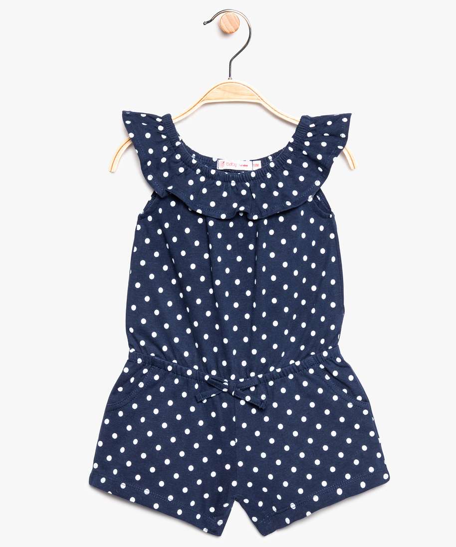 Gemo Vetements Fille Combishort Bebe Fille Avec Large Encolure A Volants Bleu Bebe Gemo Gemo Vetements Fille Combishort Bebe Fille Avec Large Encolure A Volants Bleu Bebe Gemo