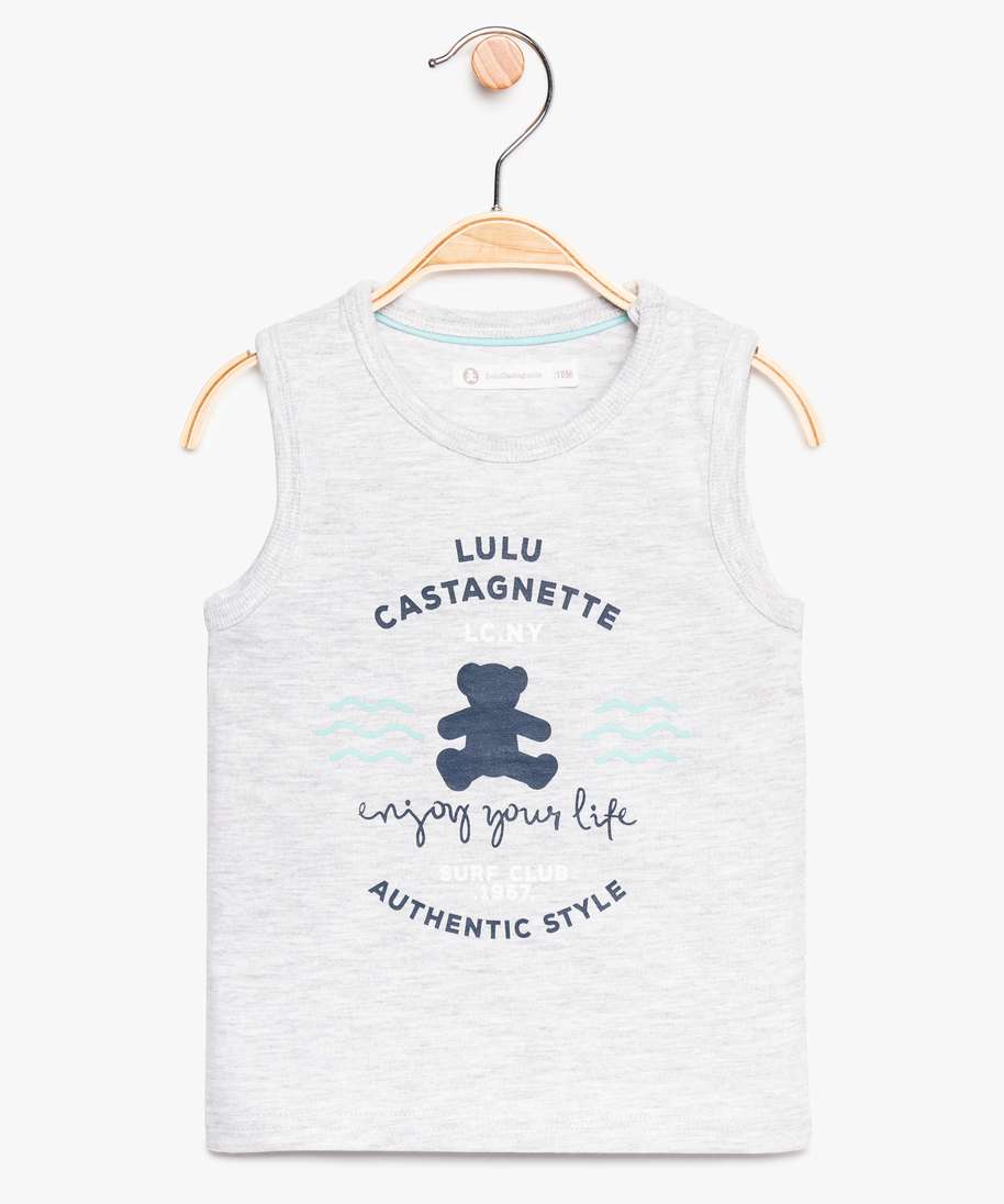 Gemo Vetements Garcon Debardeur Bebe Garcon Avec Motif Sur Lavant Lulu Castagnette Gris Bebe Gemo Gemo Vetements Garcon Debardeur Bebe Garcon Avec Motif Sur Lavant Lulu Castagnette Gris Bebe Gemo