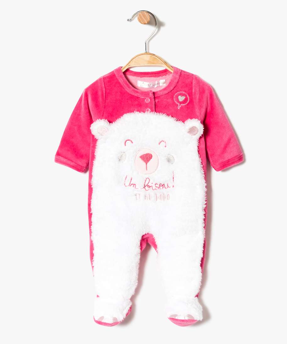 Gemo Vetements Garcon Pyjama Bebe En Velours Ras Avec Ouverture Avant Et Motif Ourson Multicolore Bebe Gemo Gemo Vetements Garcon Pyjama Bebe En Velours Ras Avec Ouverture Avant Et Motif Ourson Multicolore Bebe Gemo