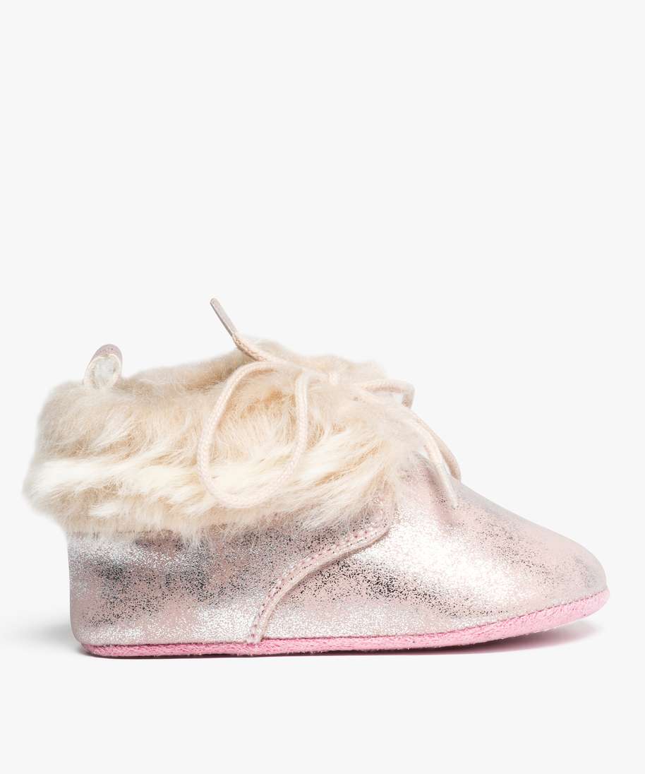 Gemo Chaussures Fille Chaussons De Naissance Bebe Fille Suedine Metallises A Lacets Rose Bebe Gemo Gemo Chaussures Fille Chaussons De Naissance Bebe Fille Suedine Metallises A Lacets Rose Bebe Gemo