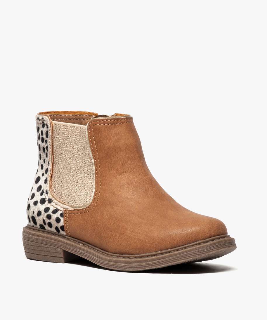 bottines leopard fille