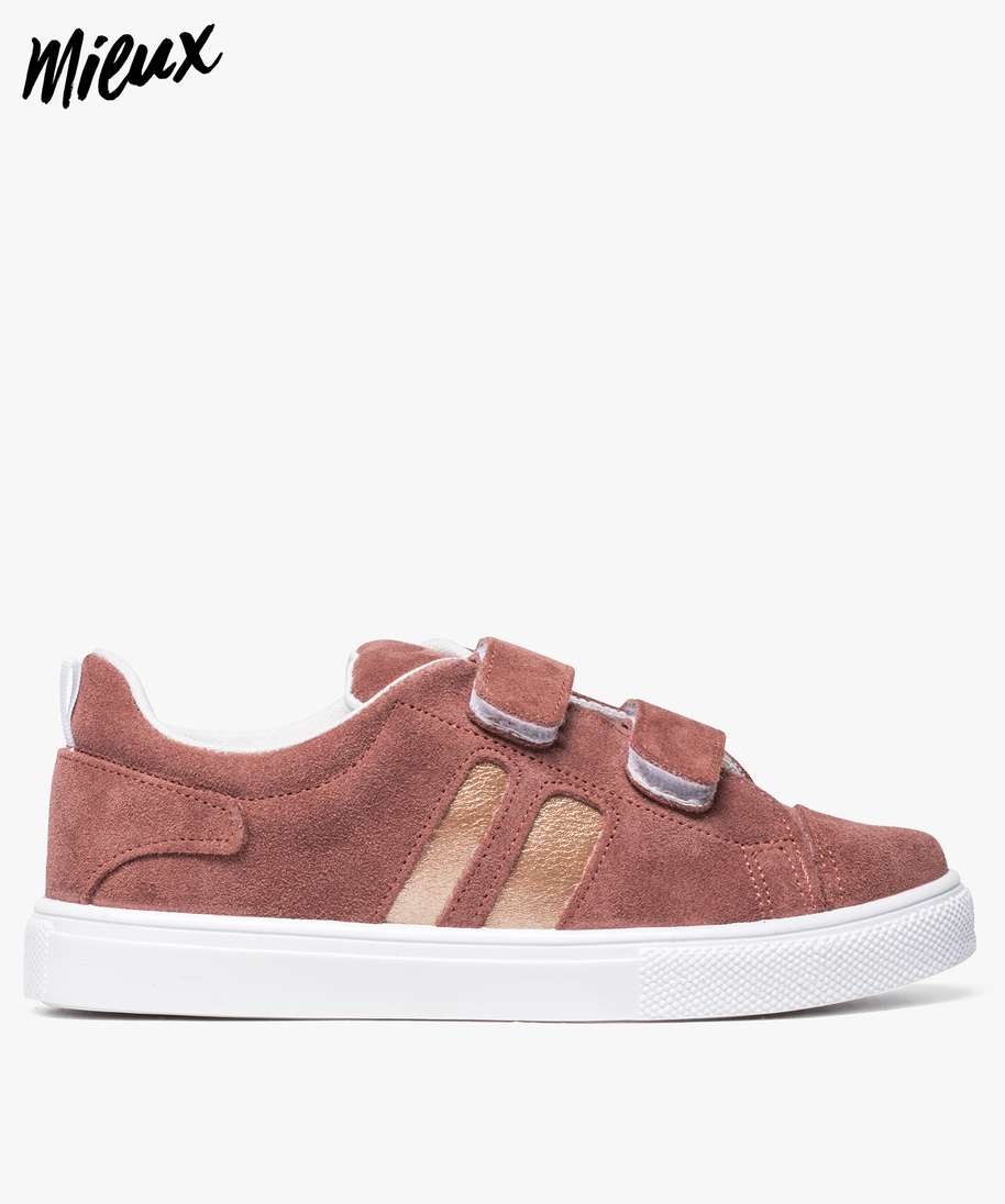 Basket fille scratch cuir shop