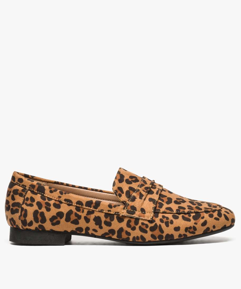 Mocassin femme cheap imprime leopard