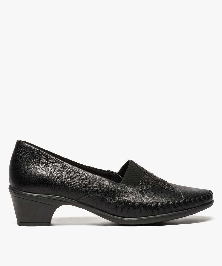 Mocassin femme petit talon sale