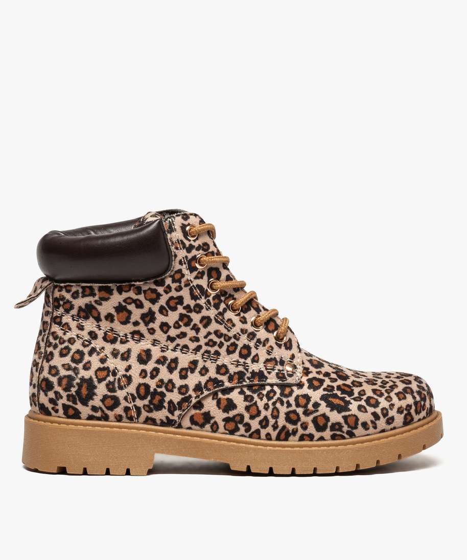 Bottines sales montante femme