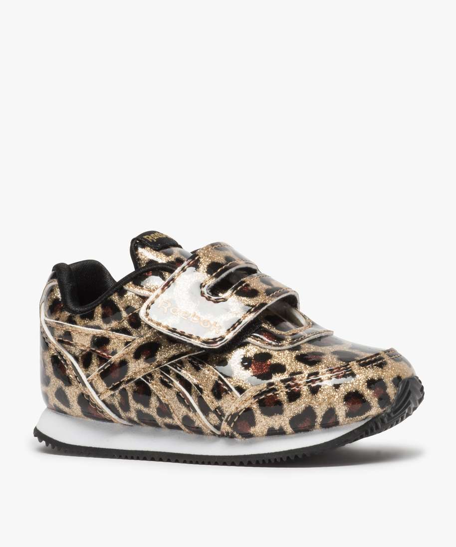baskets bebe fille vernies et pailletees reebok beige standard baskets et tennis bebe GEMO
