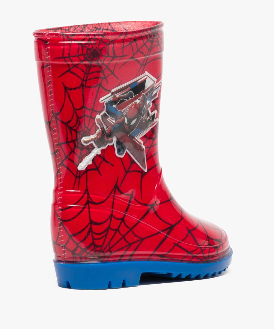 bottes de pluie garcon a imprime spiderman rouge bottes de pluie et apres ski garcon GEMO