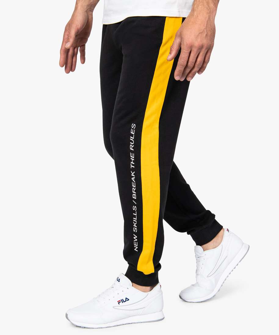 Pantalons de jogging noir homme