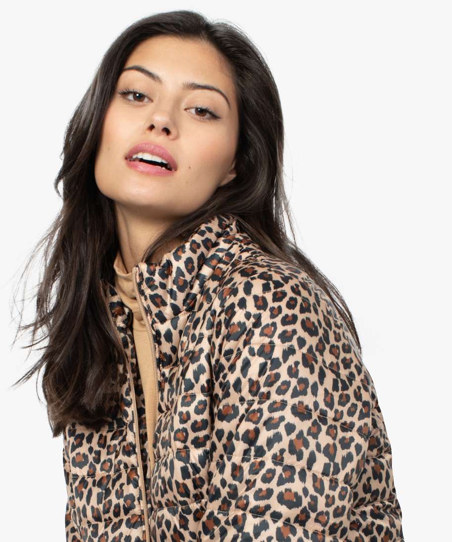 Doudoune fine leopard outlet