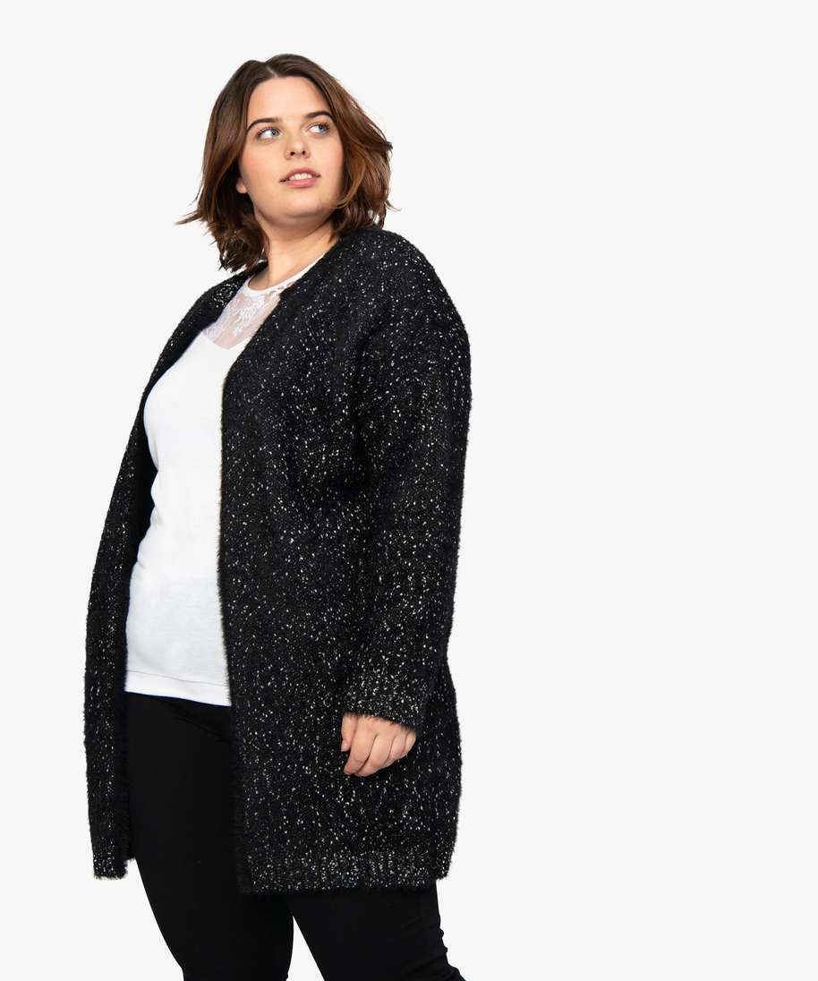 Gilet poilu noir femme deals