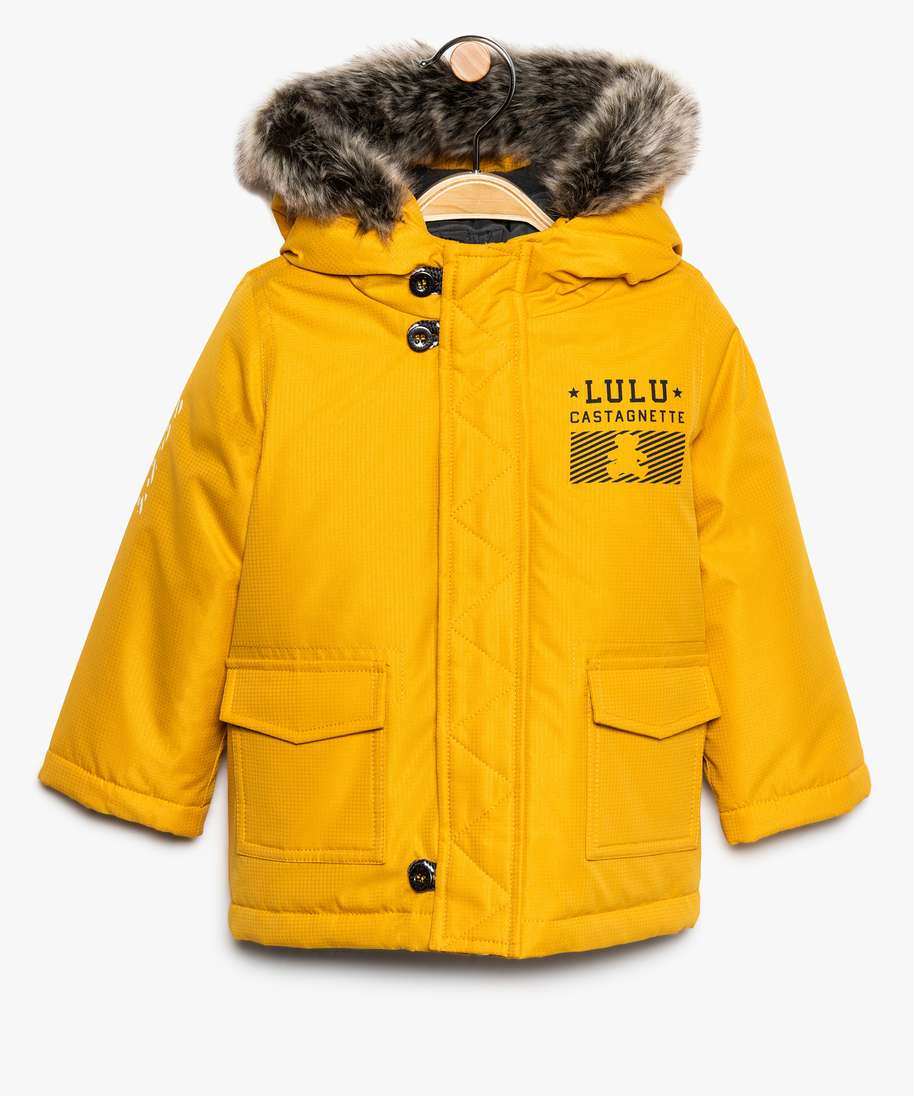 manteau jaune garcon