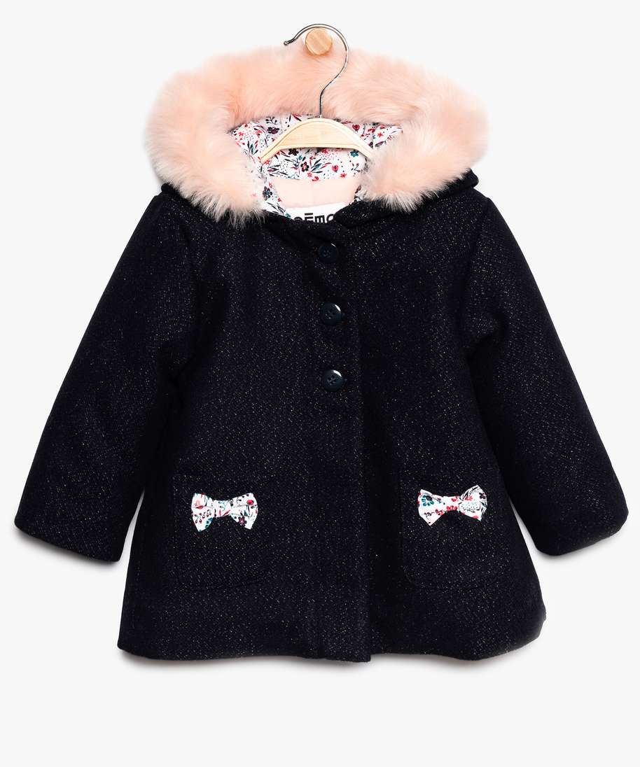 Manteau Peluche Bébé Fille