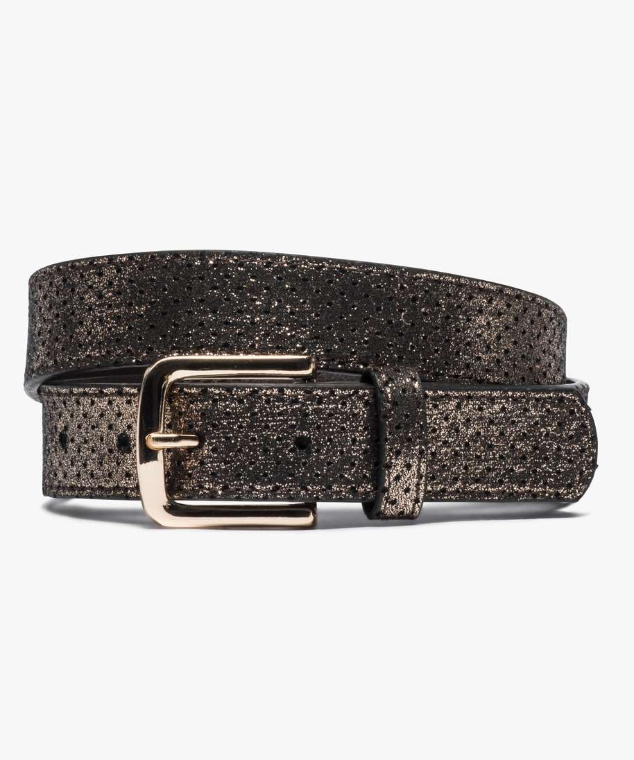 Ceinture Fille GUESS KIDS Neuve - Taille Unique élastique - Boucle émaillée Cœur - Floral