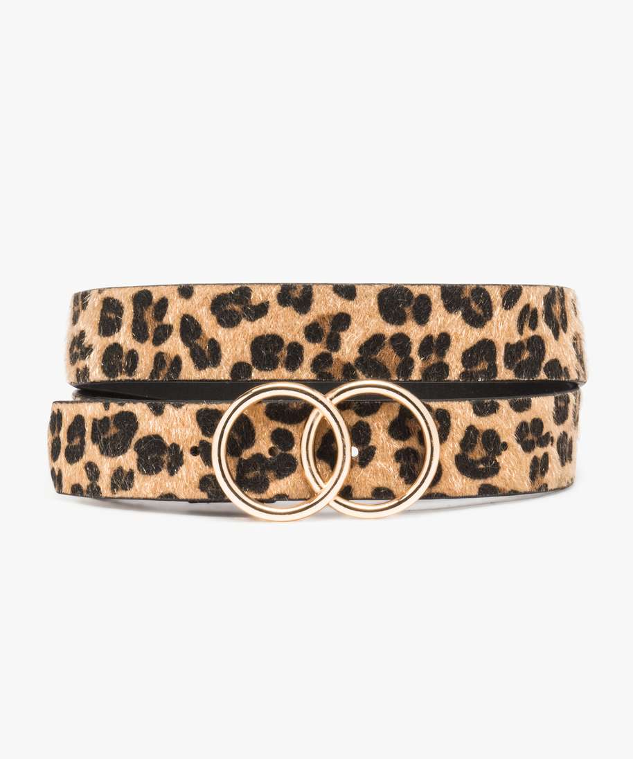 Ceinture motif discount leopard