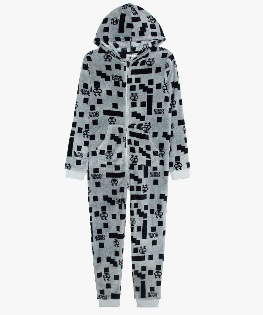 combinaison pyjama garcon en polaire imprime imprime pyjamas garcon