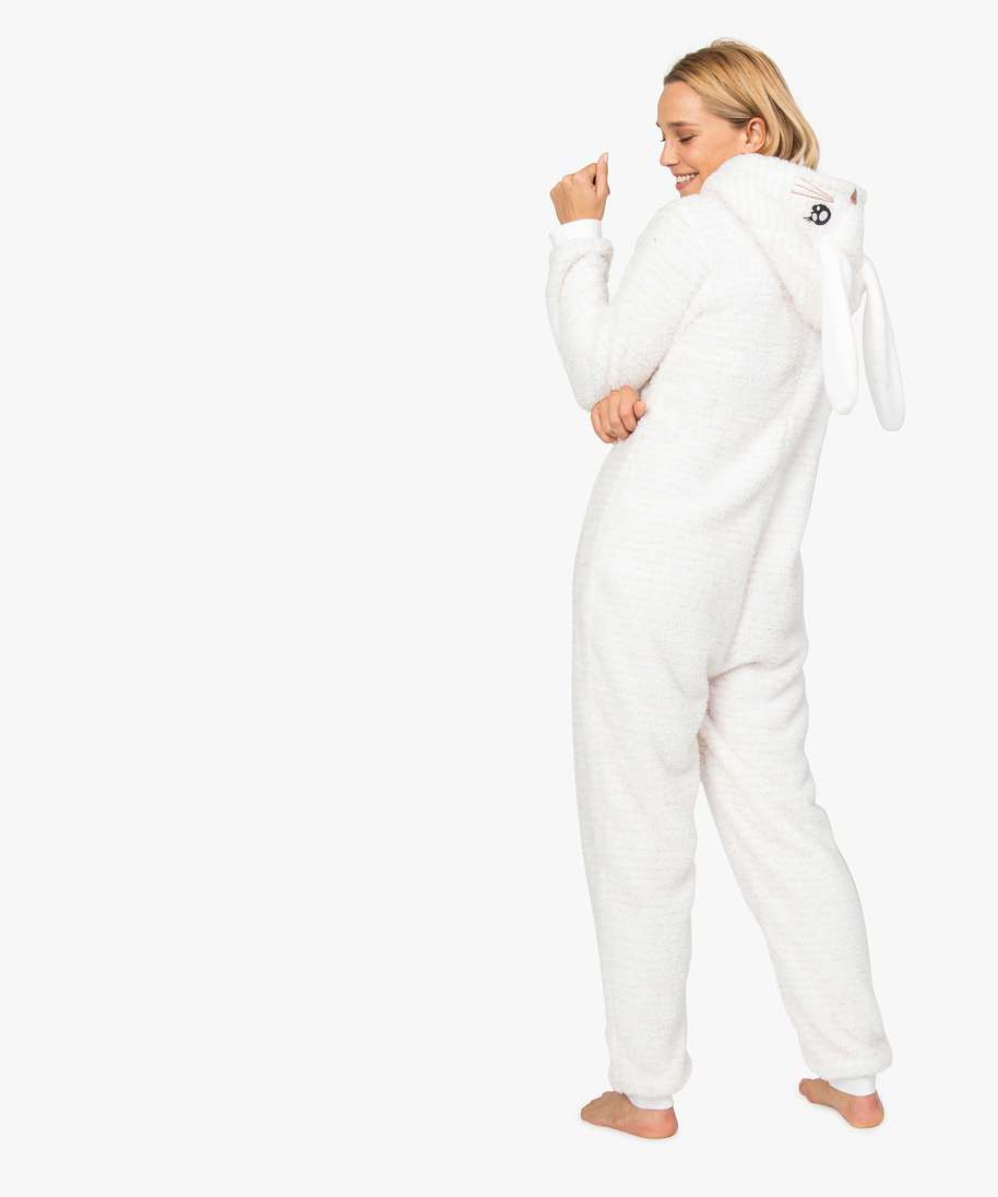 combinaison pyjama femme lapin beige pyjamas ensembles vestes femme GEMO