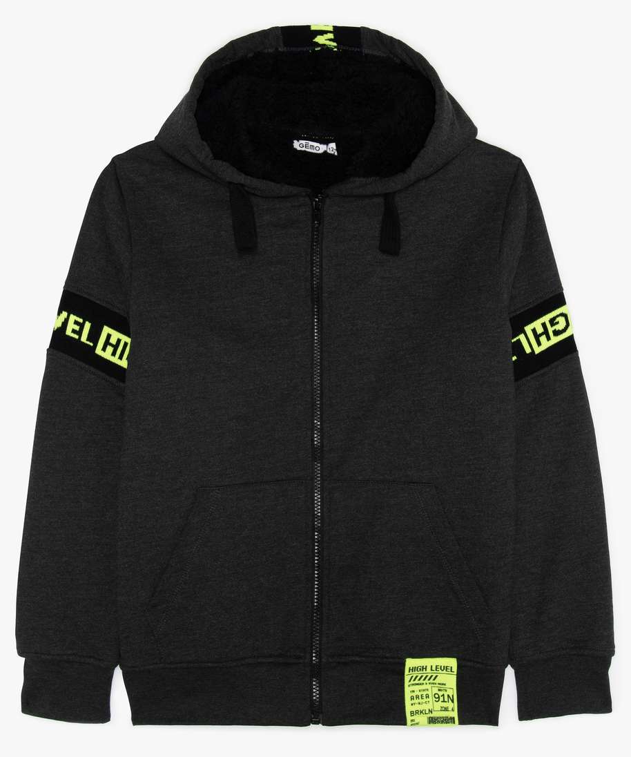 Sweat doublé shop sherpa garçon