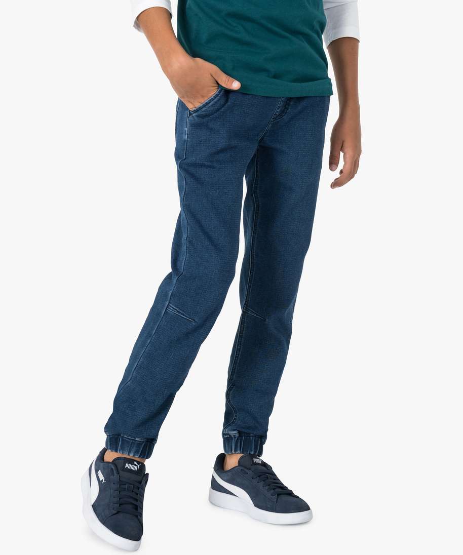 Gemo Garçon Vêtements Pantalons & Jeans Jeans Coupe droite Jean garçon coupe straight à taille élastiquée 