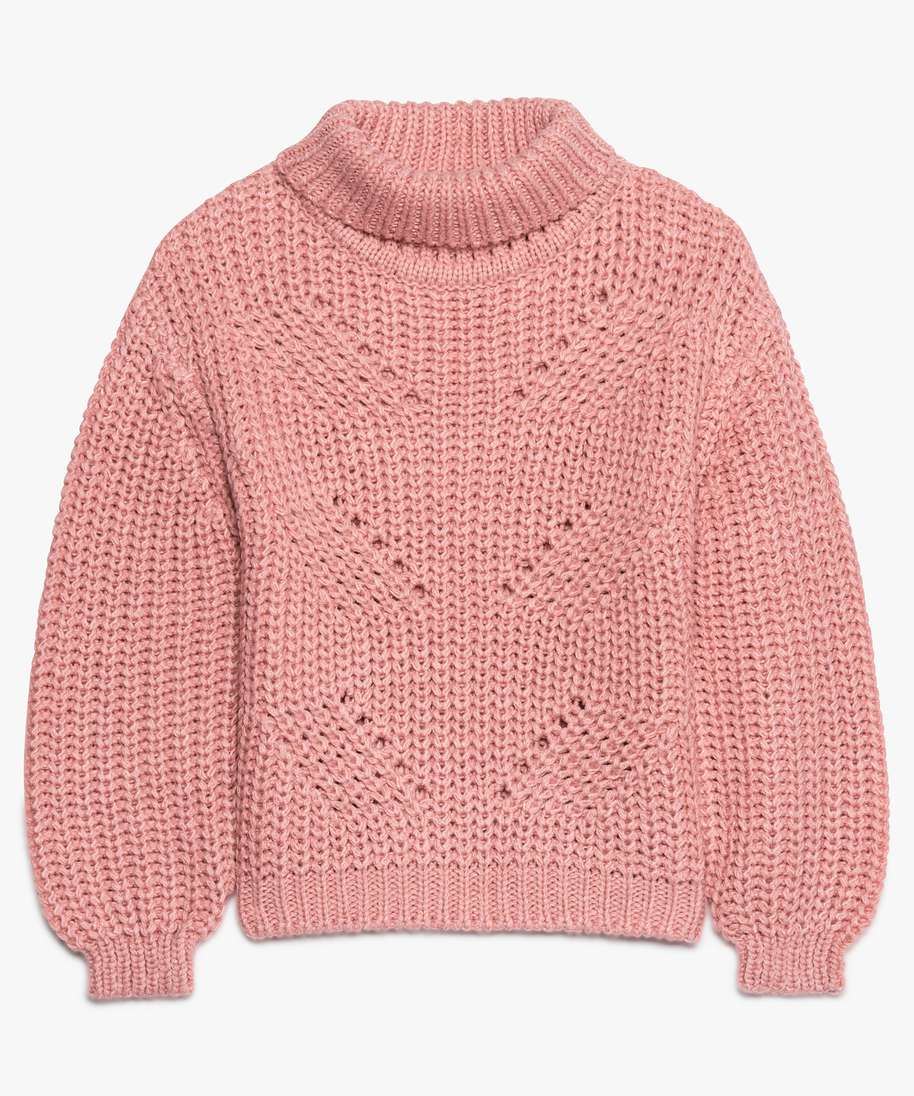 Pull en sales laine fille