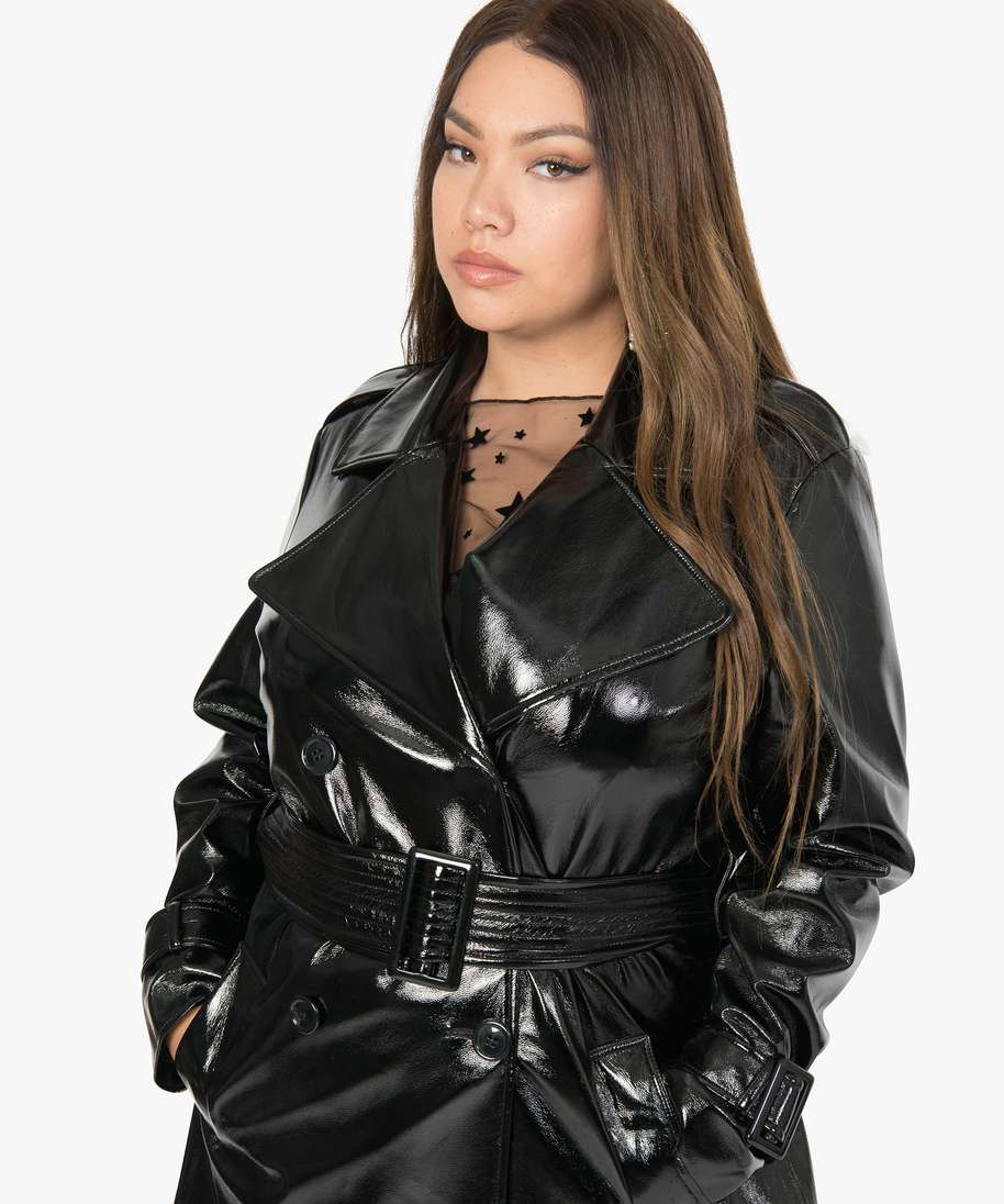 Trench vernis femme deals