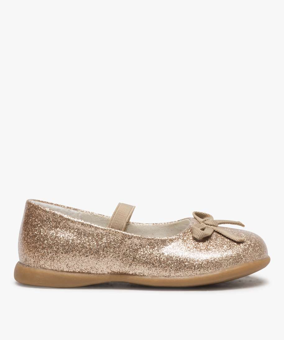 ballerines bebe fille a paillettes avec bride elastique multicolore  ballerines et babies bebe