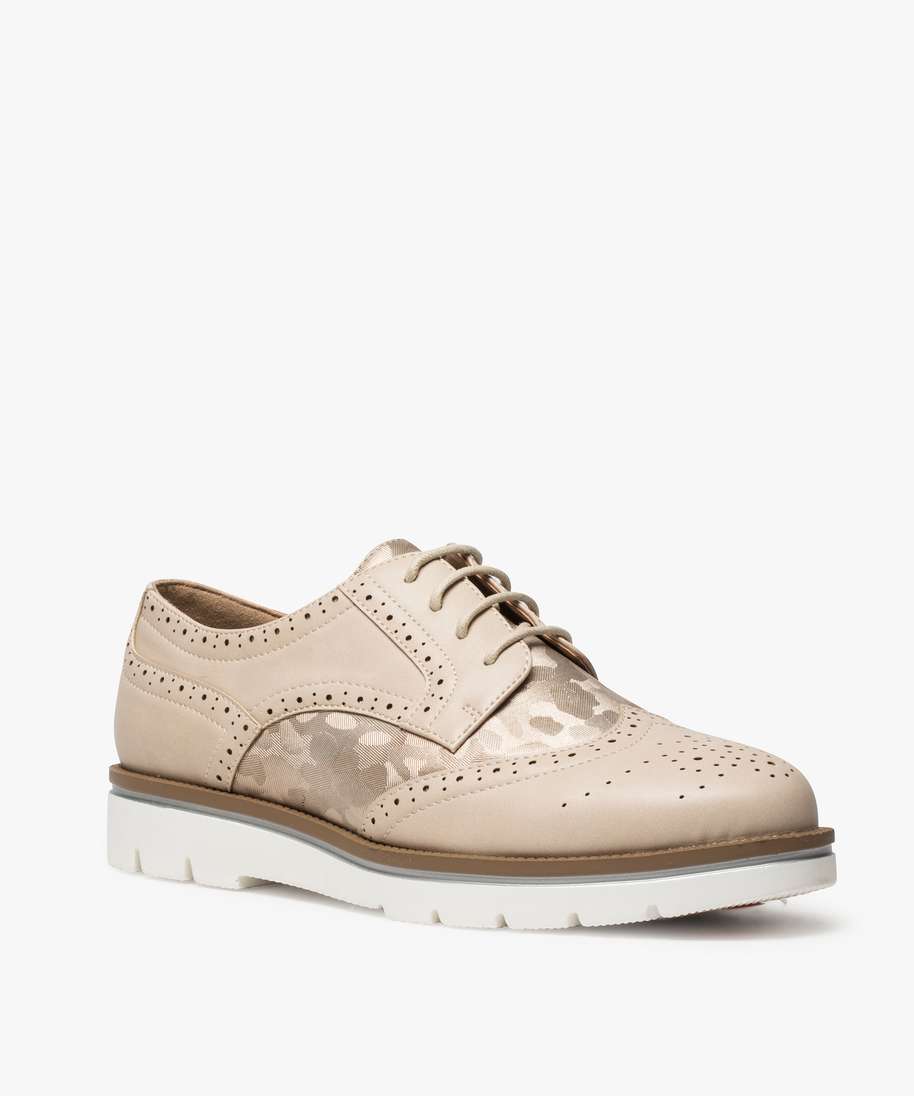 derbies femme paillettes