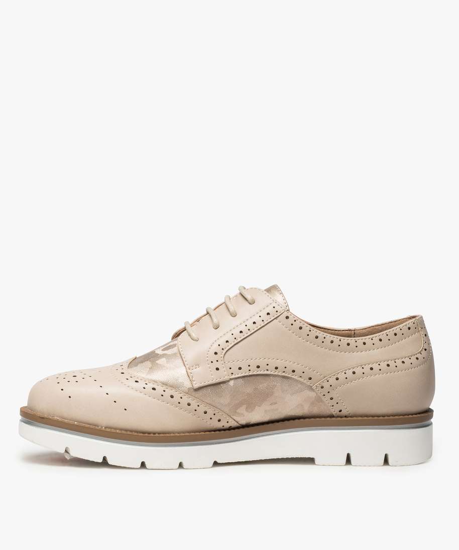 derbies femme paillettes