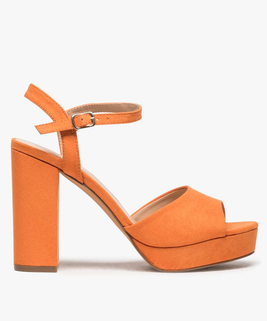 Chaussures Sandales Socques Moheda Socque orange clair style d\u00e9contract\u00e9 