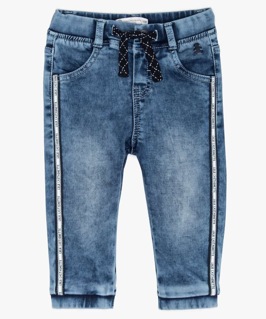 Gemo Vetements Garcon Jean Bebe Garcon Confort Coupe Jogger Lulu Castagnette Gris Bebe Gemo