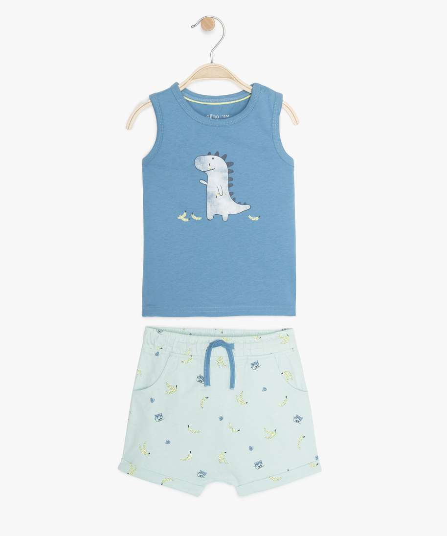 Gemo Vetements Garcon Ensemble Bebe Garcon 2 Pieces Short Et Debardeur Imprime Bebe Gemo Gemo Vetements Garcon Ensemble Bebe Garcon 2 Pieces Short Et Debardeur Imprime Bebe Gemo