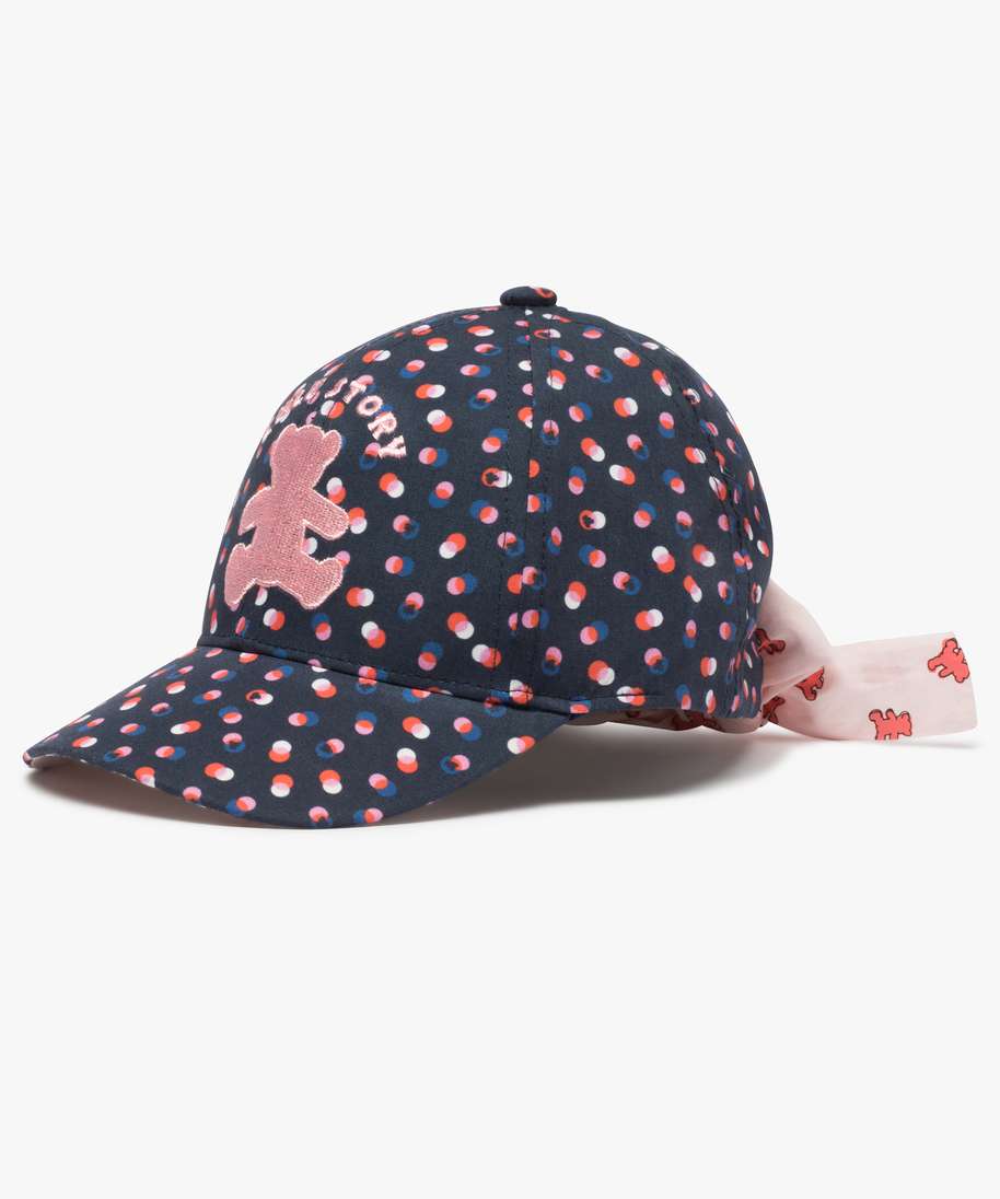 Gemo Accessoires Fille Casquette Bebe Fille A Pois Multicolores Lulu Castagnette Multicolore Bebe Gemo