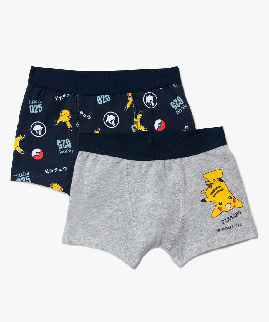 boxer garcon aux motifs pokemon (lot de 2) multicolore sous-vetements
