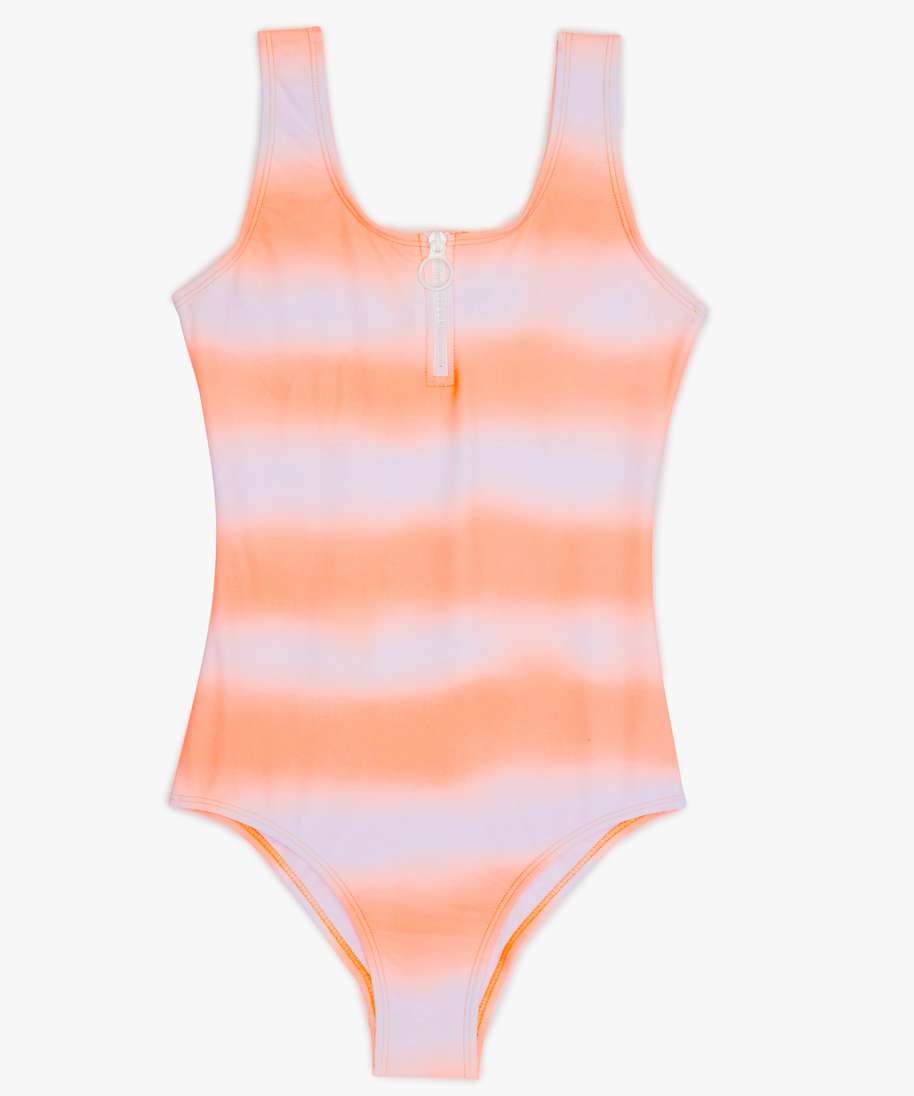 Gemo Vetements Maillot De Bain Fille 1 Piece Tie And Dye Imprime Fille Gemo