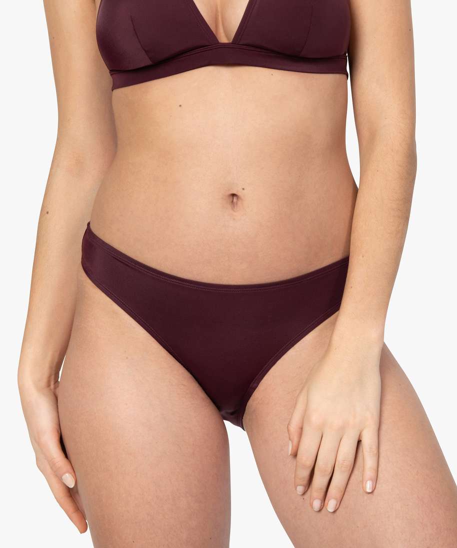 bas de maillot de bain femme forme slip violet bas de maillots de bain femme GEMO