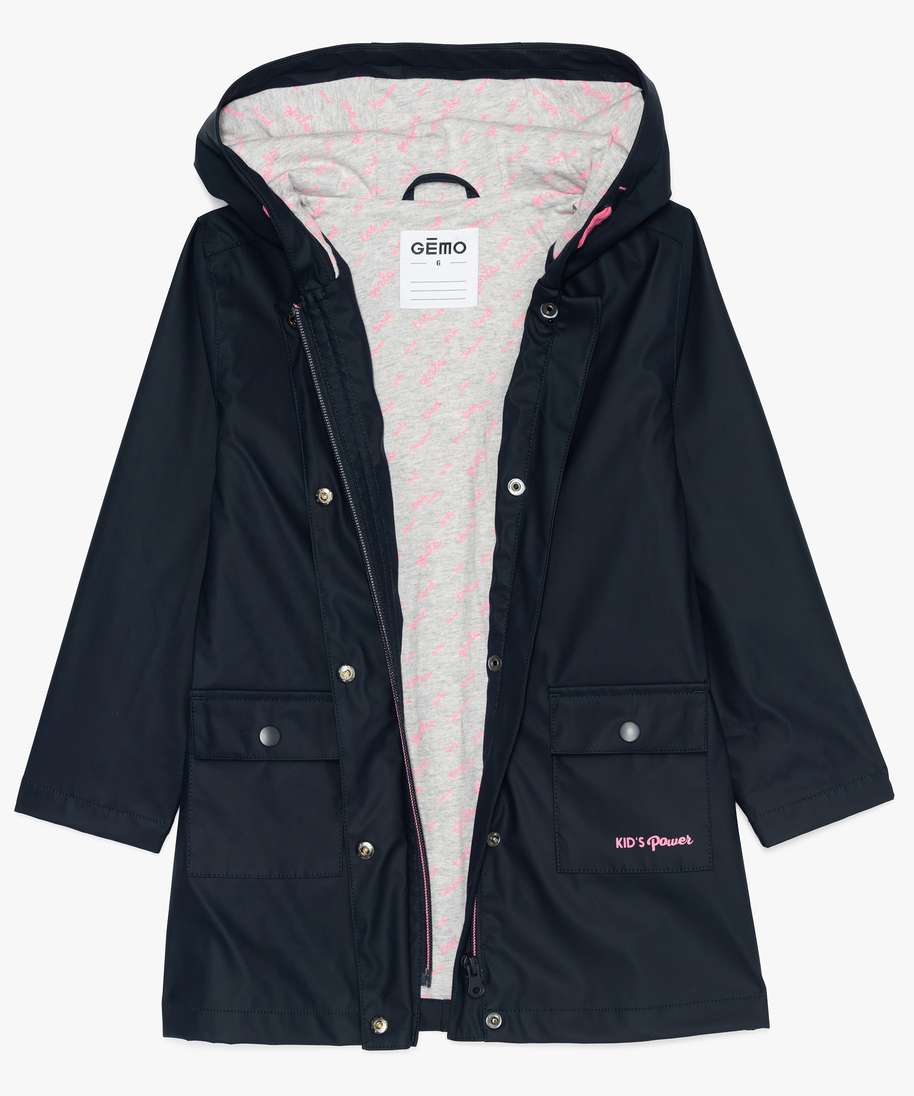 Manteau fille deperlant outlet