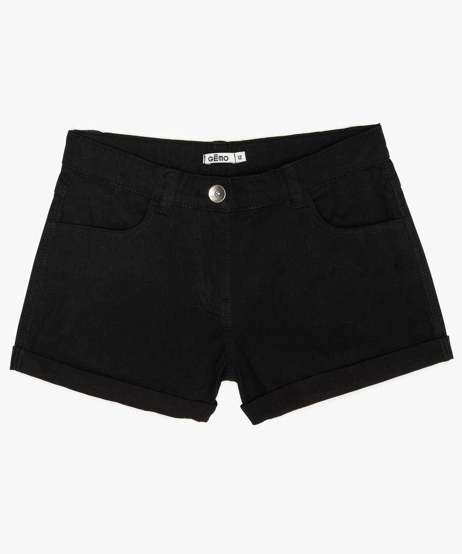 Short noir fille 12 ans deals