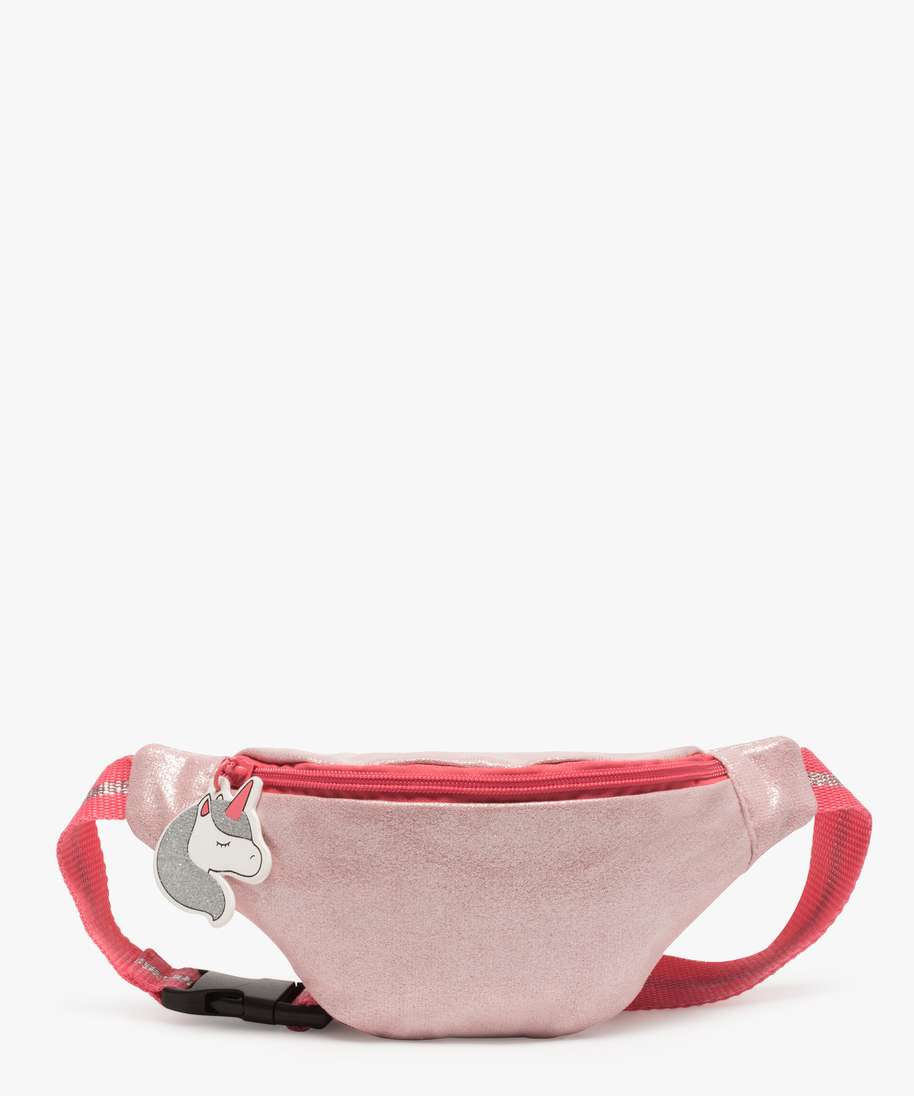 sac banane fille paillete a breloque licorne rose sacs et cartables fille GEMO
