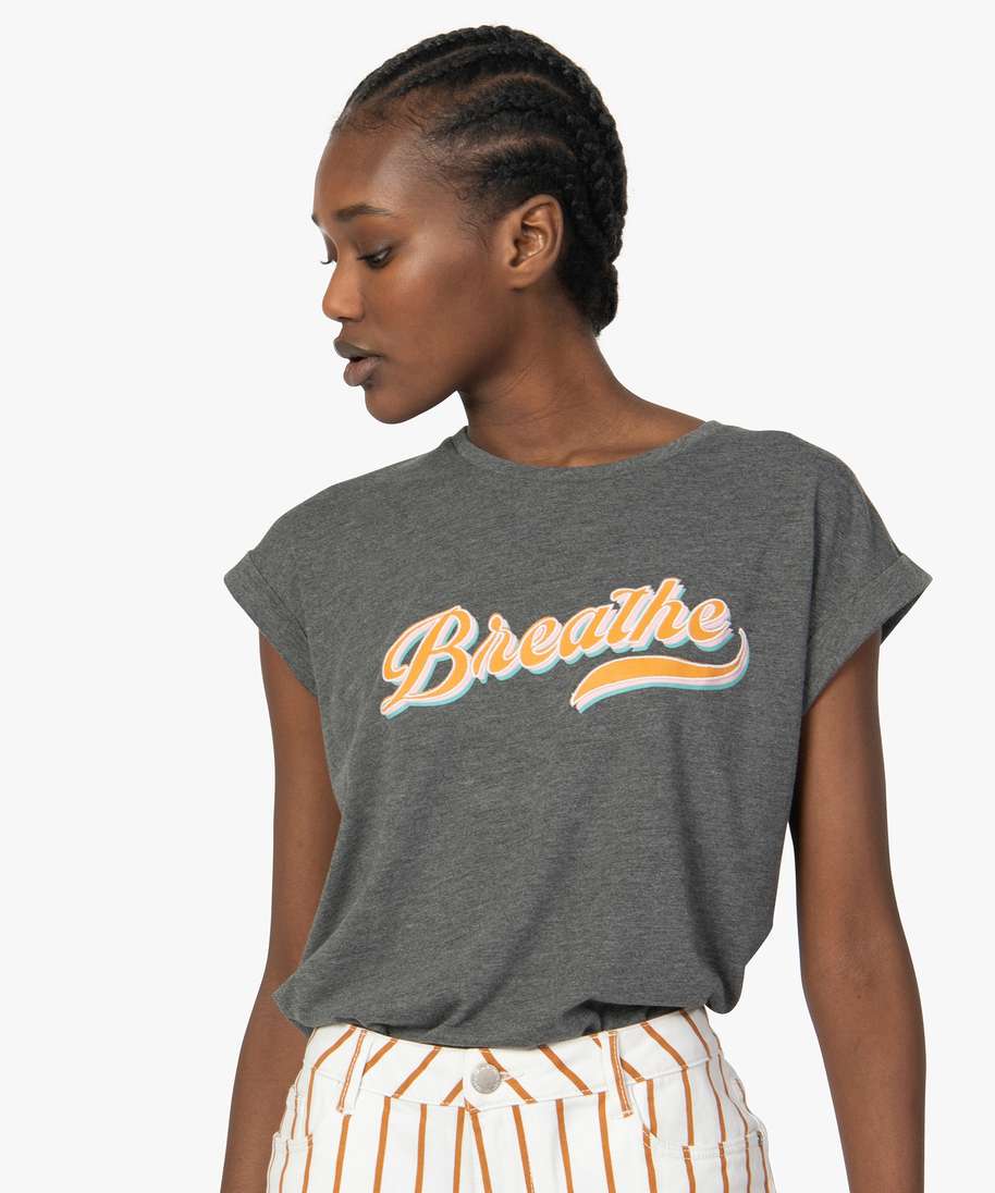 T shirt coloré femme outlet