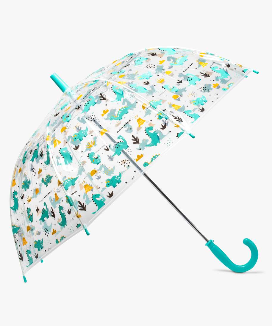 parapluie enfant avec motifs dinosaures blanc
