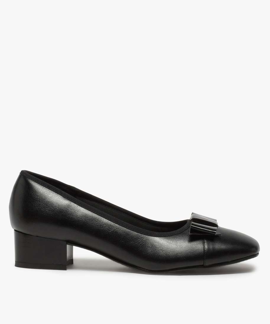 ballerines femme confort dessus verni matelasse noir ballerines femme