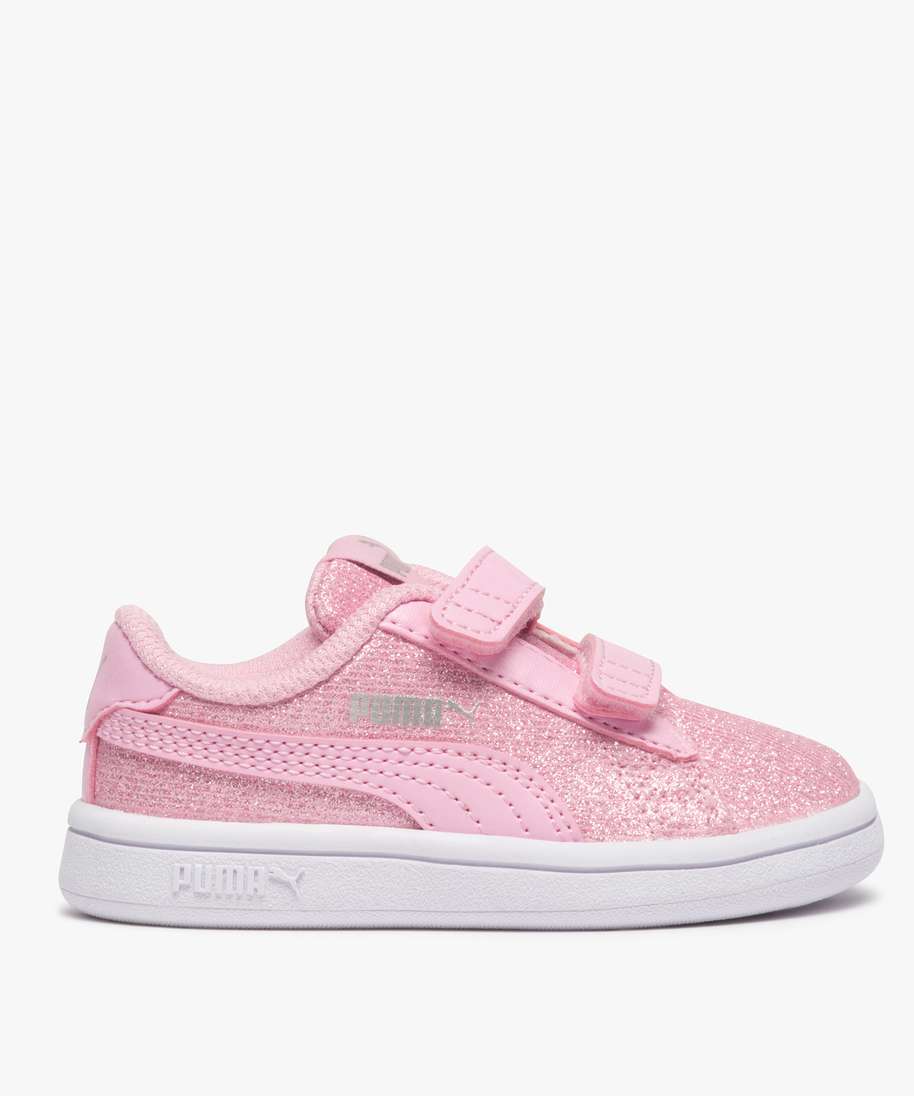 BASKET BEBE FILLE ROSE PUMA 