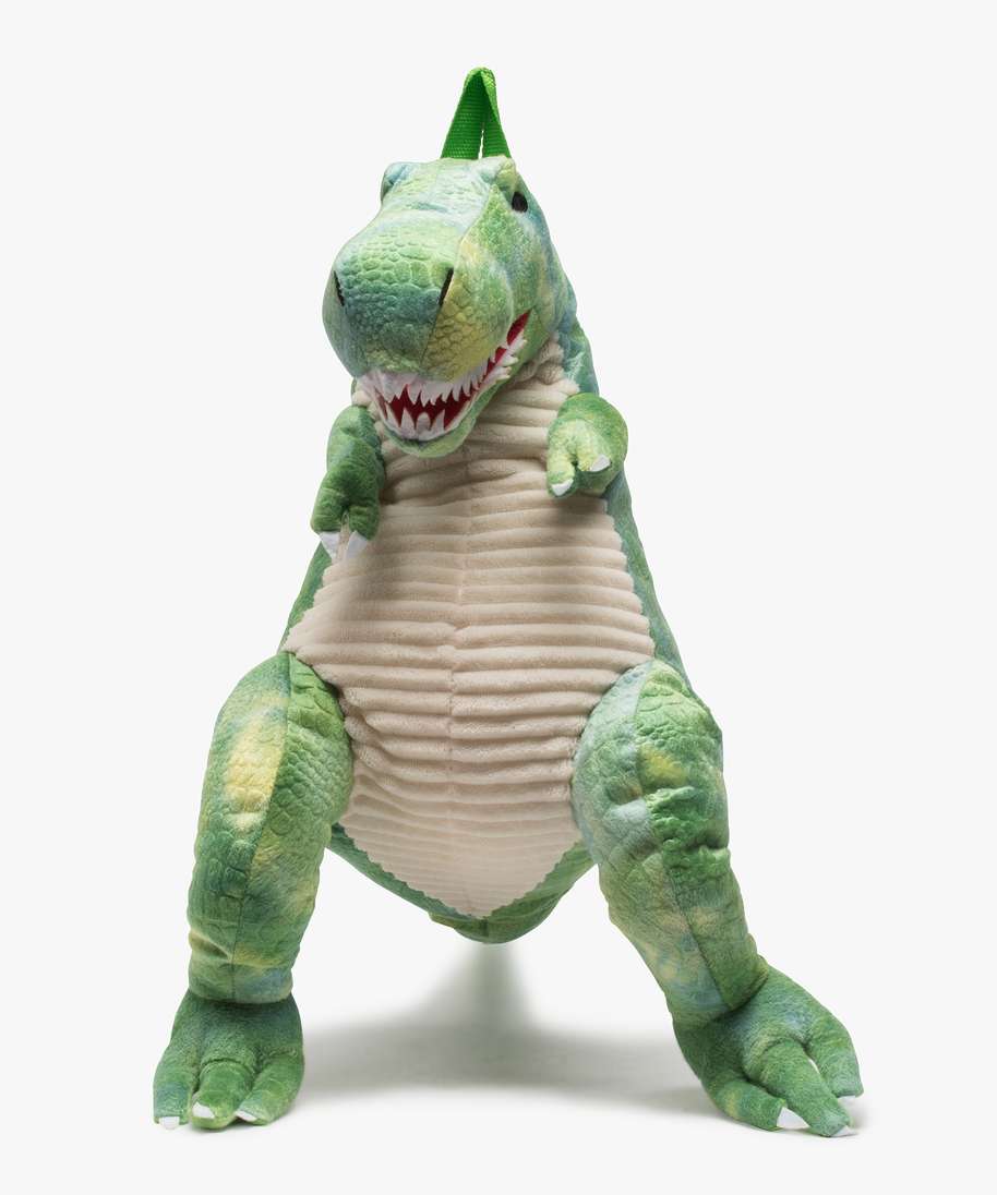 sac garcon peluche dinosaure vert sacs et cartables