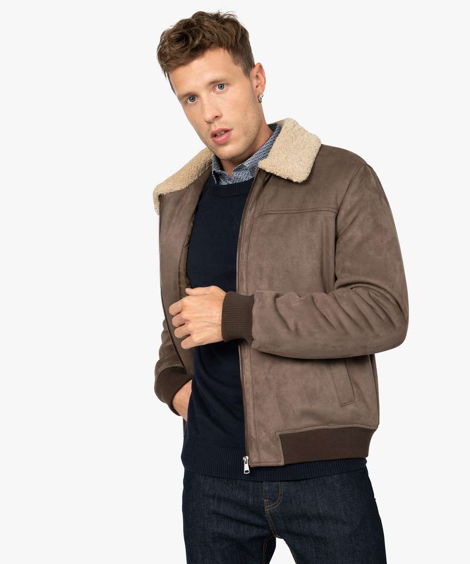 Blouson homme suedine cheap