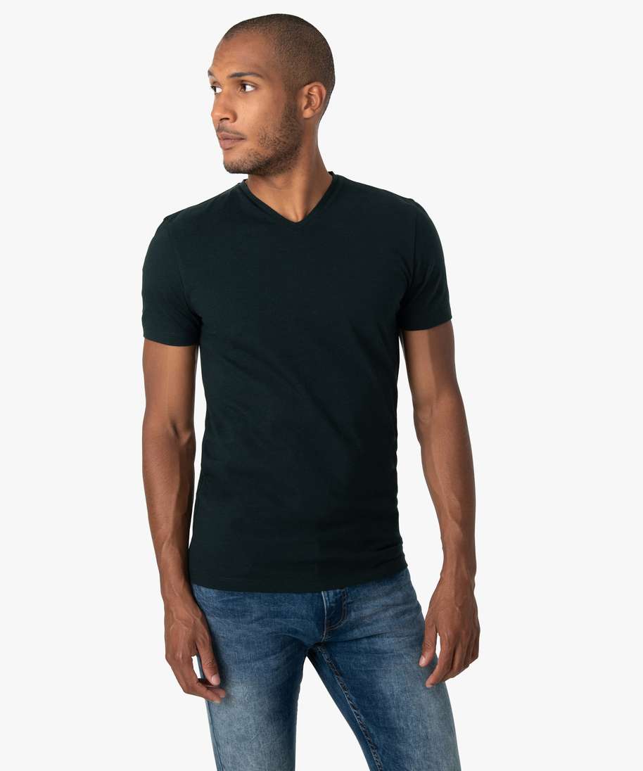 T Shirt Homme,Manches Courtes Tee Shirt Homme Col en V, T-Shirt