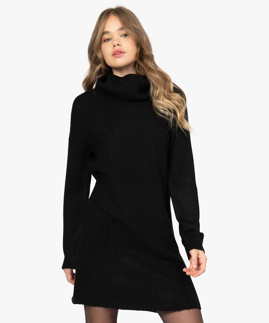 Robe col sales roule noir