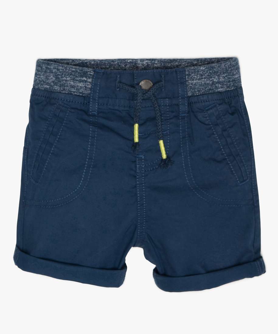 Amropi Lot De 3 Shorts Garçons Coton Taille Élastique Avec Poches - Décontracté 3-13 Ans