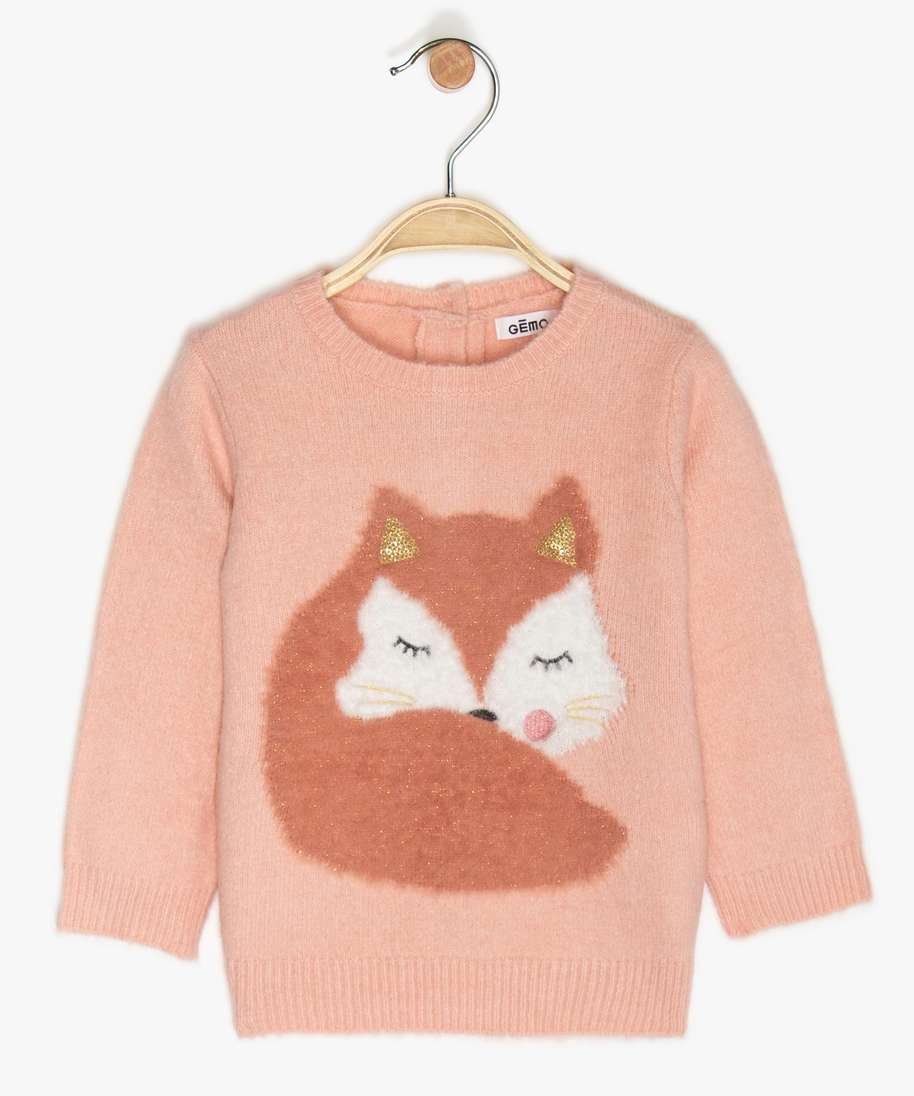 Gemo Vetements Fille Pull Bebe Fille Avec Motif Renard Et Touches Pailletees Rose Bebe Gemo Gemo Vetements Fille Pull Bebe Fille Avec Motif Renard Et Touches Pailletees Rose Bebe Gemo