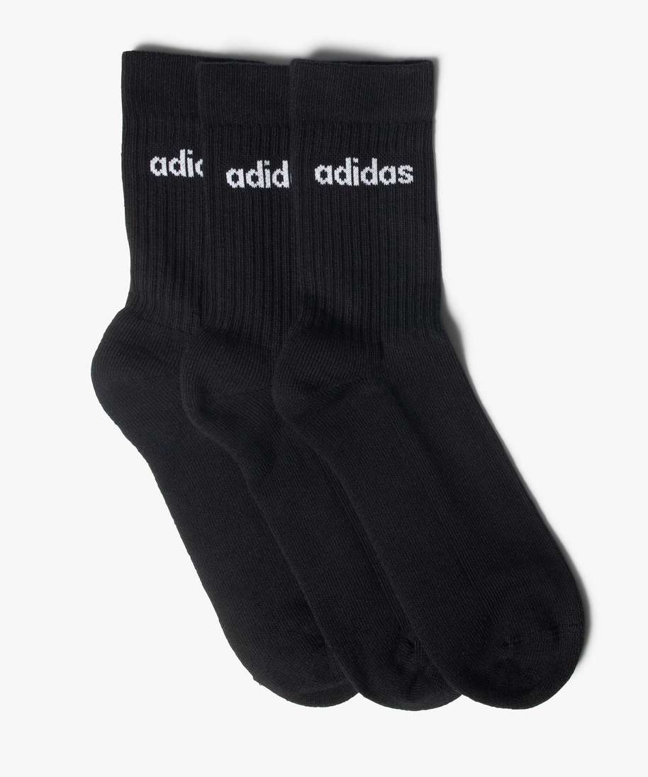 chaussettes homme sport tige haute - adidas (lot de 3) noir